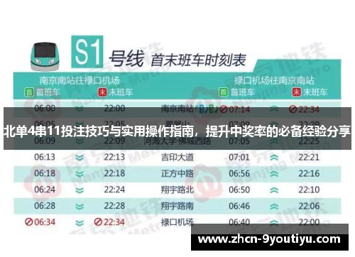 北单4串11投注技巧与实用操作指南，提升中奖率的必备经验分享